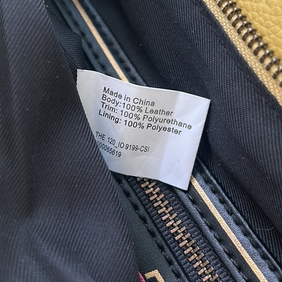 The Sak Collective Sunlight Yellow Leather Tassel Shoulder Bag Crossbody Hobo - Picture 14 of 15